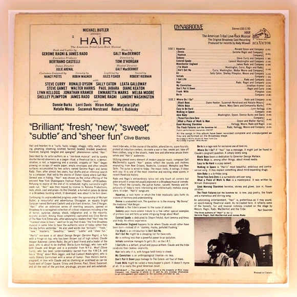 Hair - Original Broadway Cast - Vinyl LP Record - Picture 2 of 4